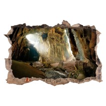 Vinilos 3d cuevas agujero pared